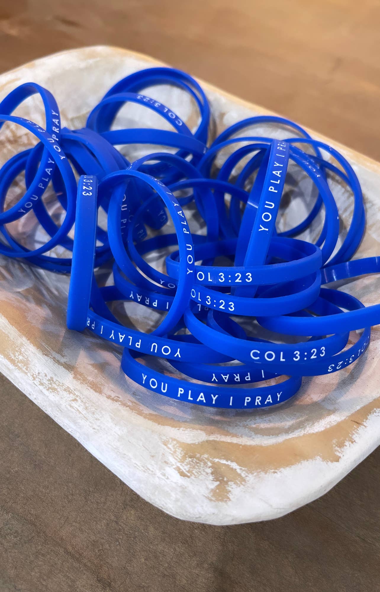 Team Spirit Bracelets | You Play I Pray | Blue / Youth
