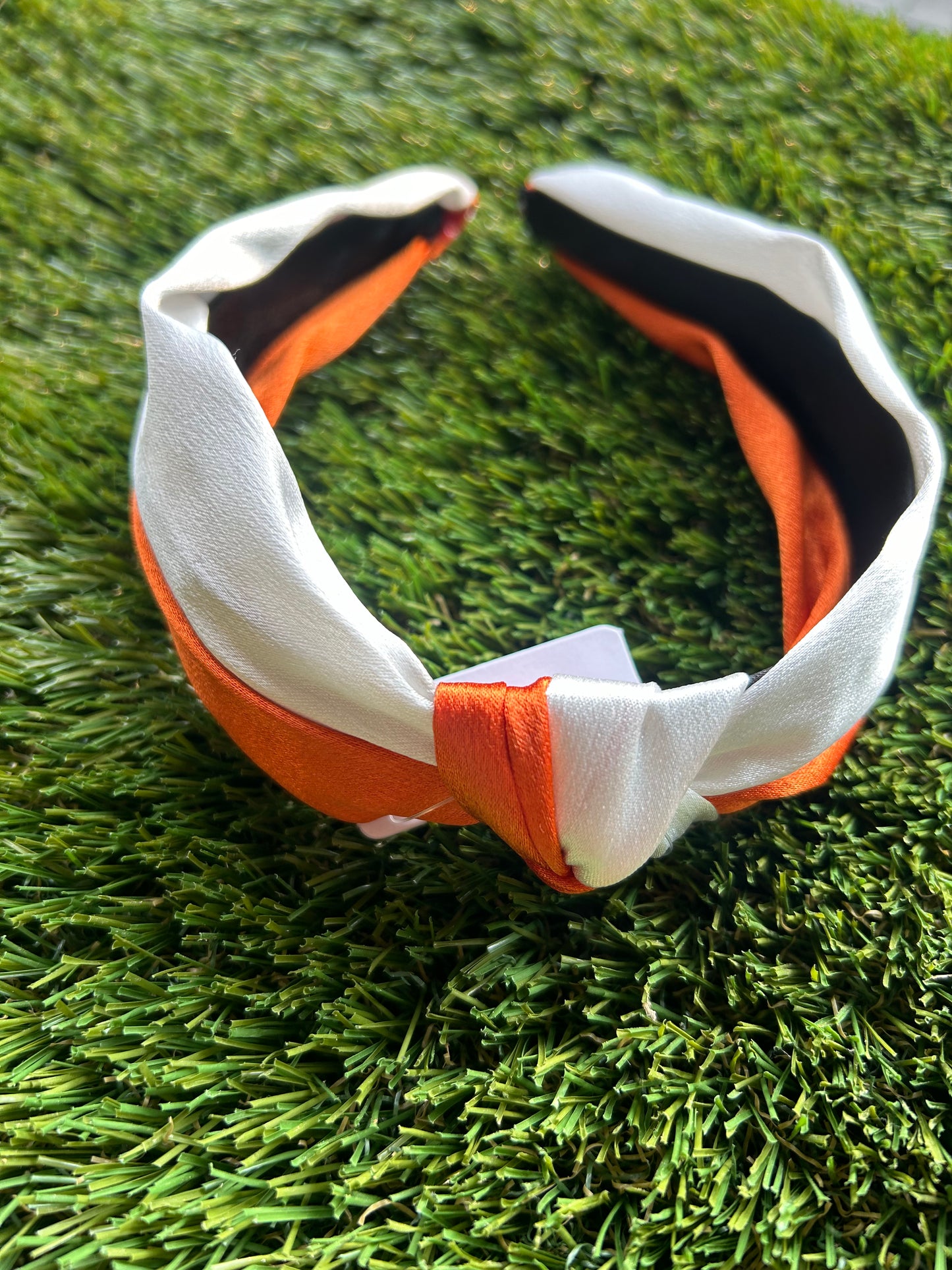 Game Day Headband | Orange + White
