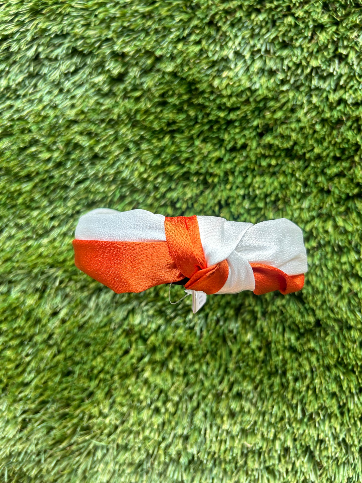 Game Day Headband | Orange + White