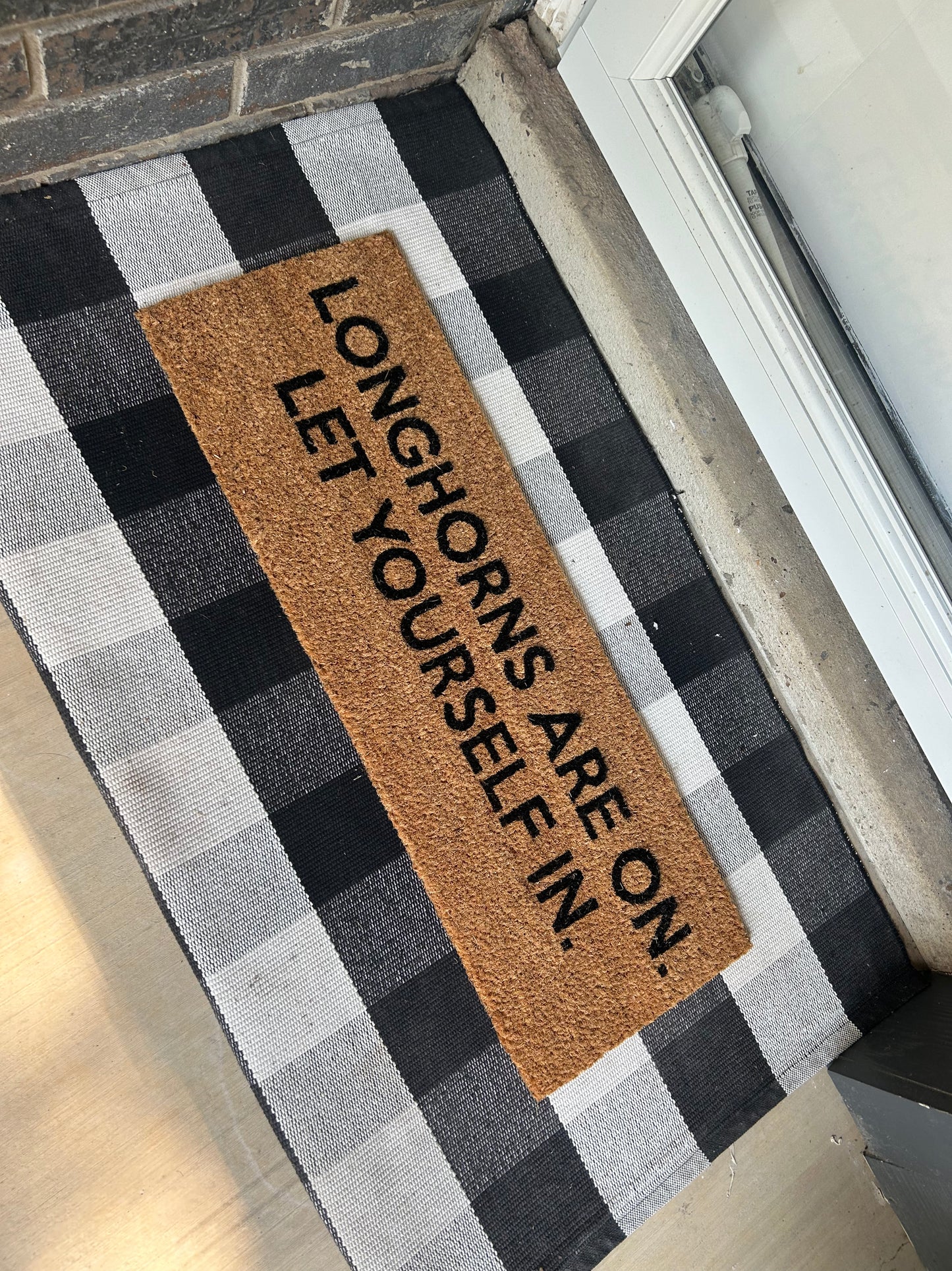 Door Mat - Longhorns Are On