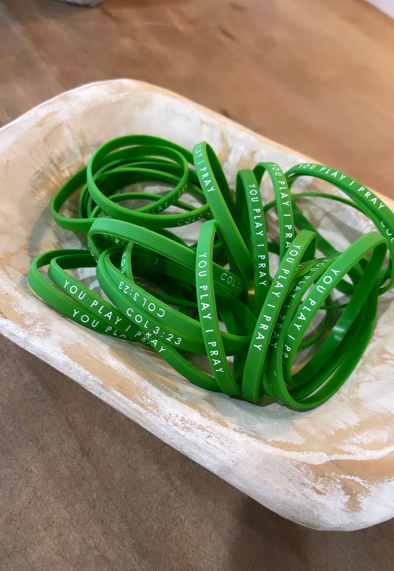 Team Spirit Bracelets | You Play I Pray |Green Youth