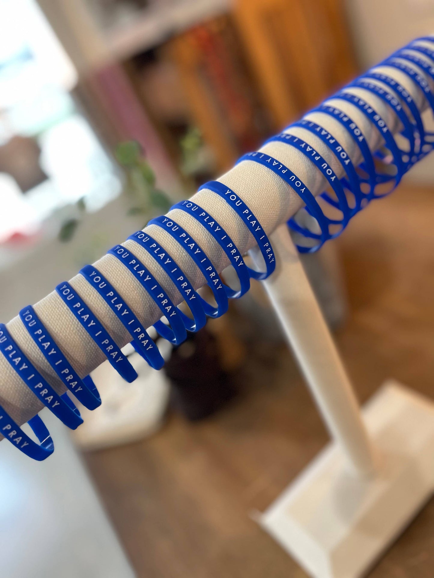 Team Spirit Bracelets | You Play I Pray | Blue / Adult