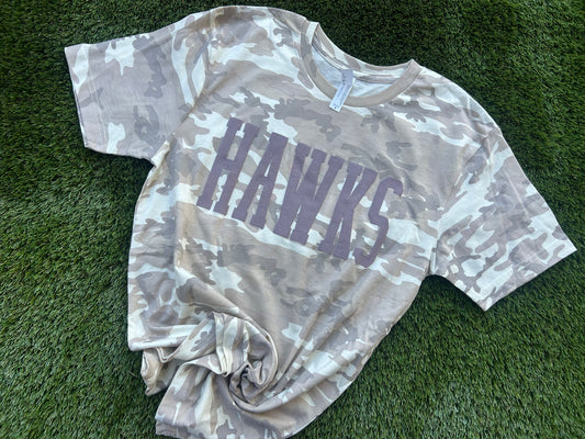 Adult Tee | Hawks | S-XL (Camo)