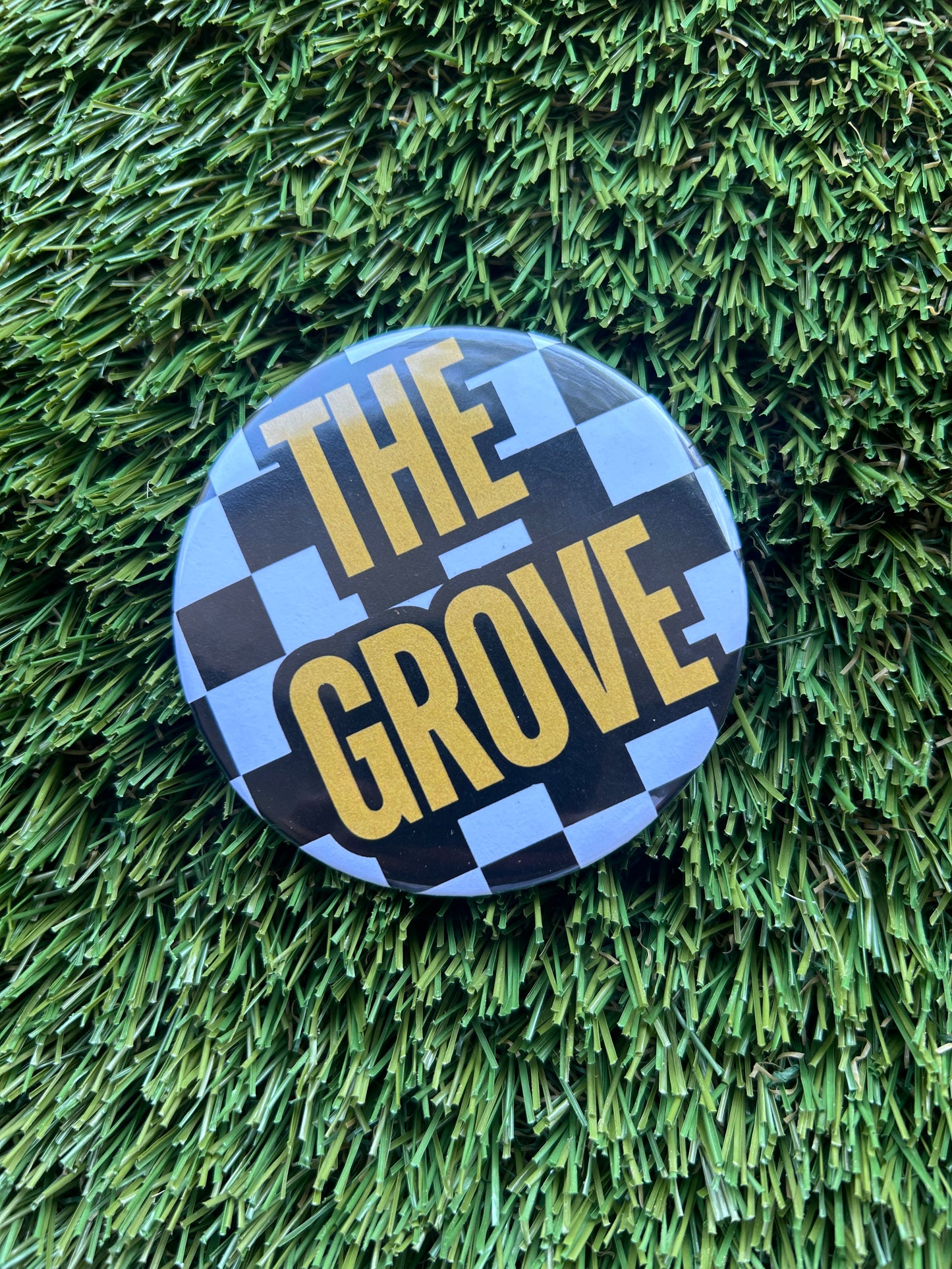 Game Day Button | The Grove Checker | 3”