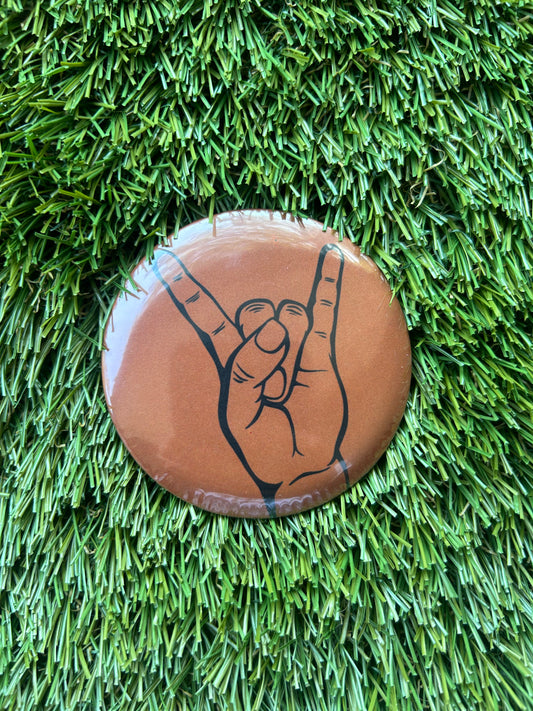 Game Day Button | Hook Em | 3”